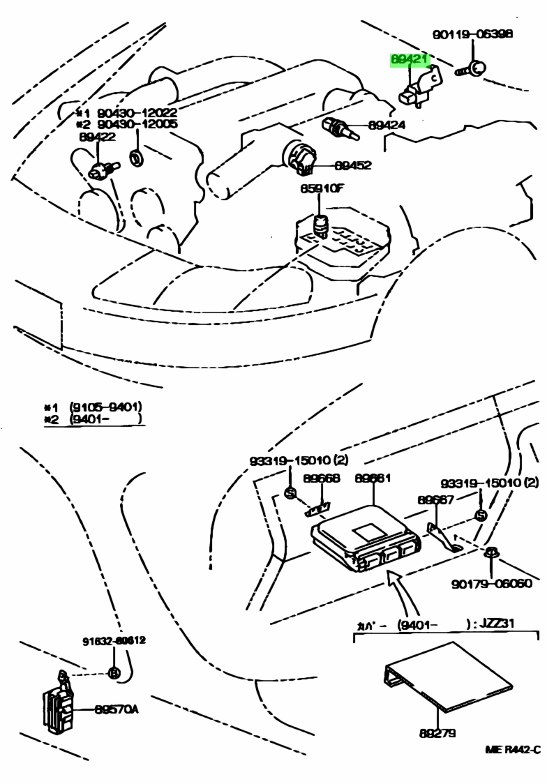 Sensor assy vacuum toyota